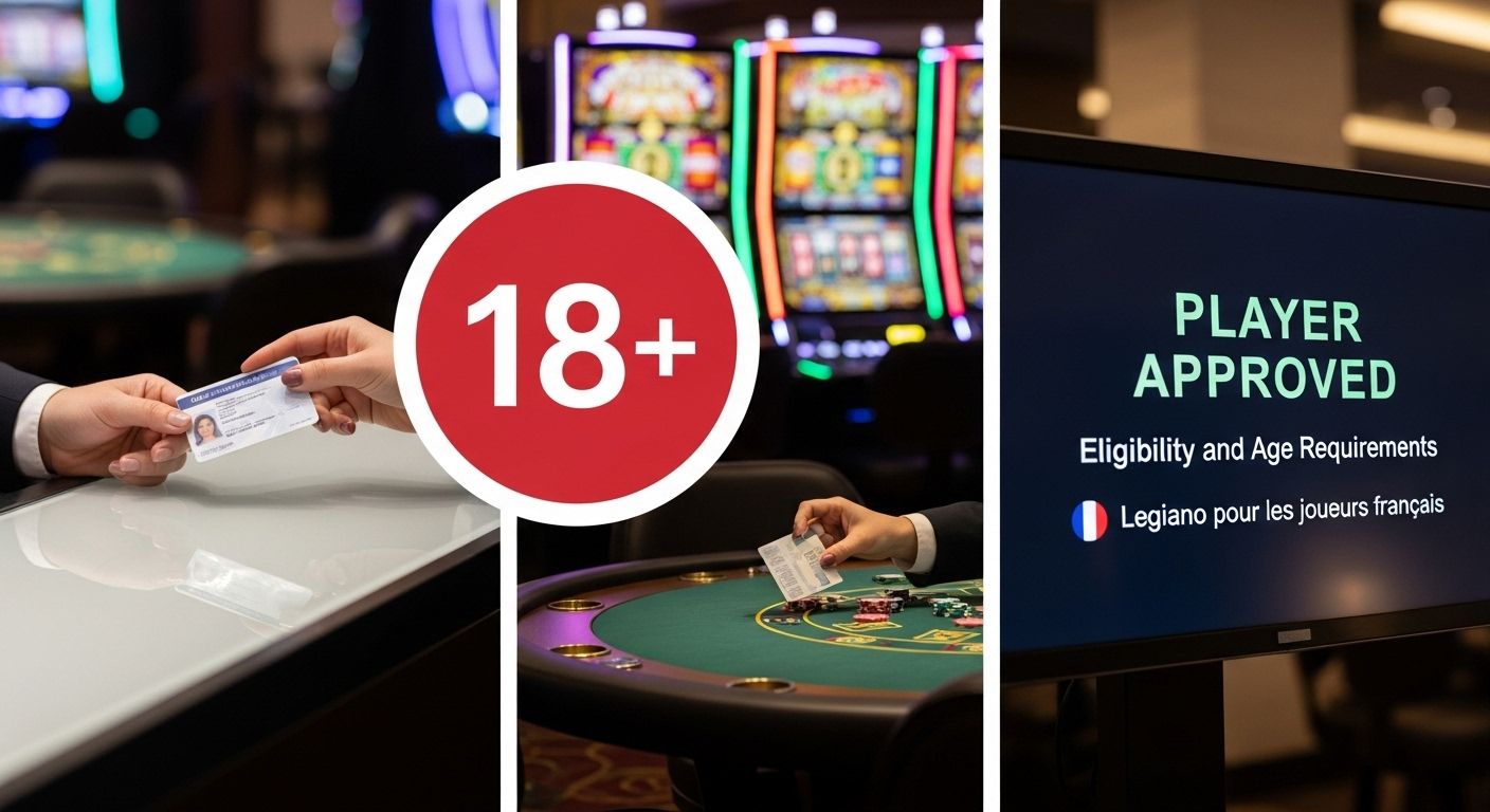 Conditions d'admissibilité et d'âge casino registration